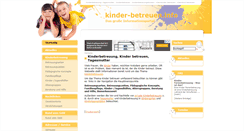 Desktop Screenshot of kinder-betreuen.info