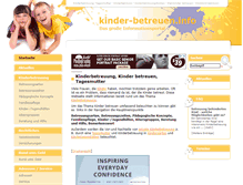 Tablet Screenshot of kinder-betreuen.info